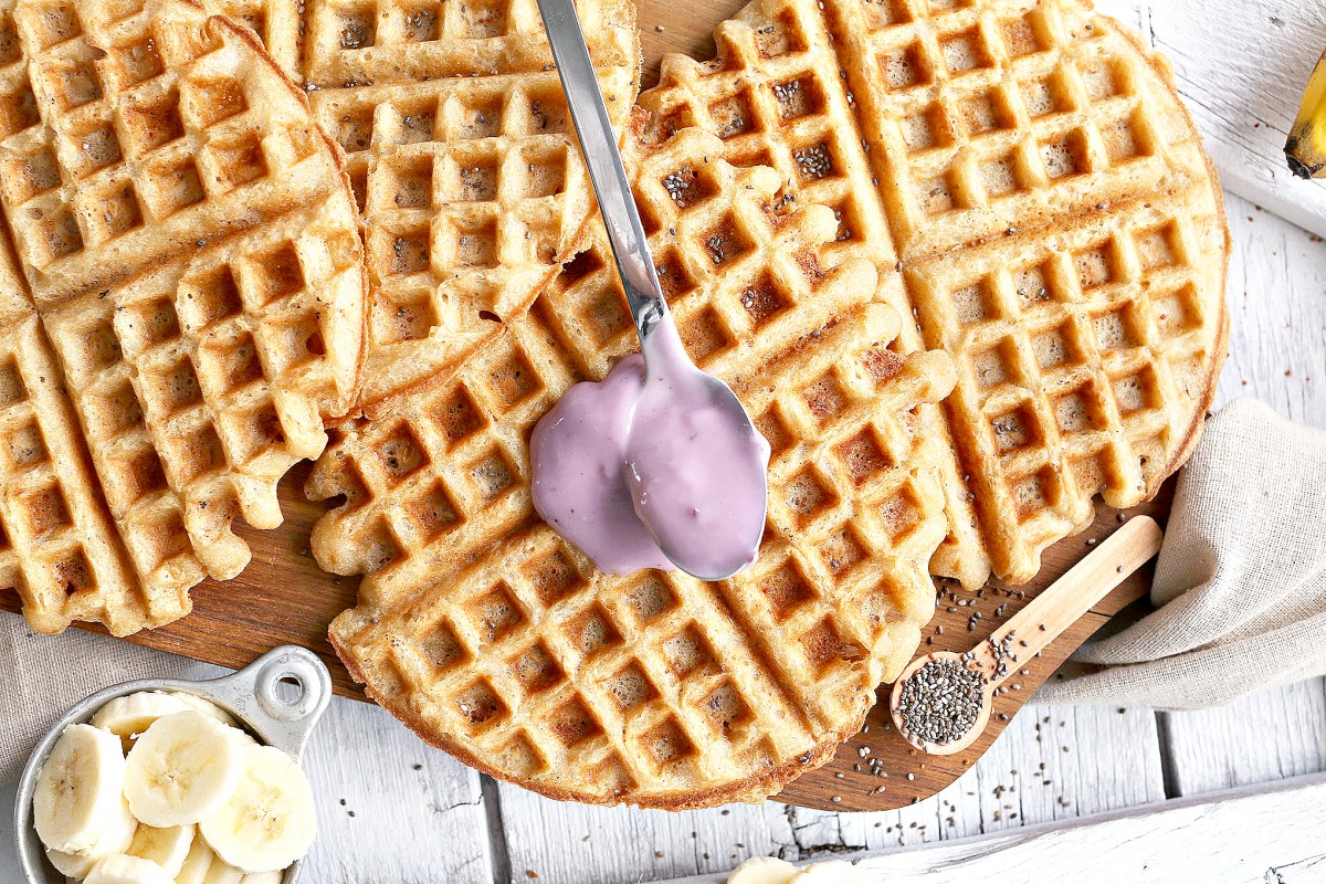 PERFECT-Vegan-GF-Yogurt-Waffles-Tender-crisp-and-so-flavorful-vegan-glutenfree-minimalistbaker-healthy